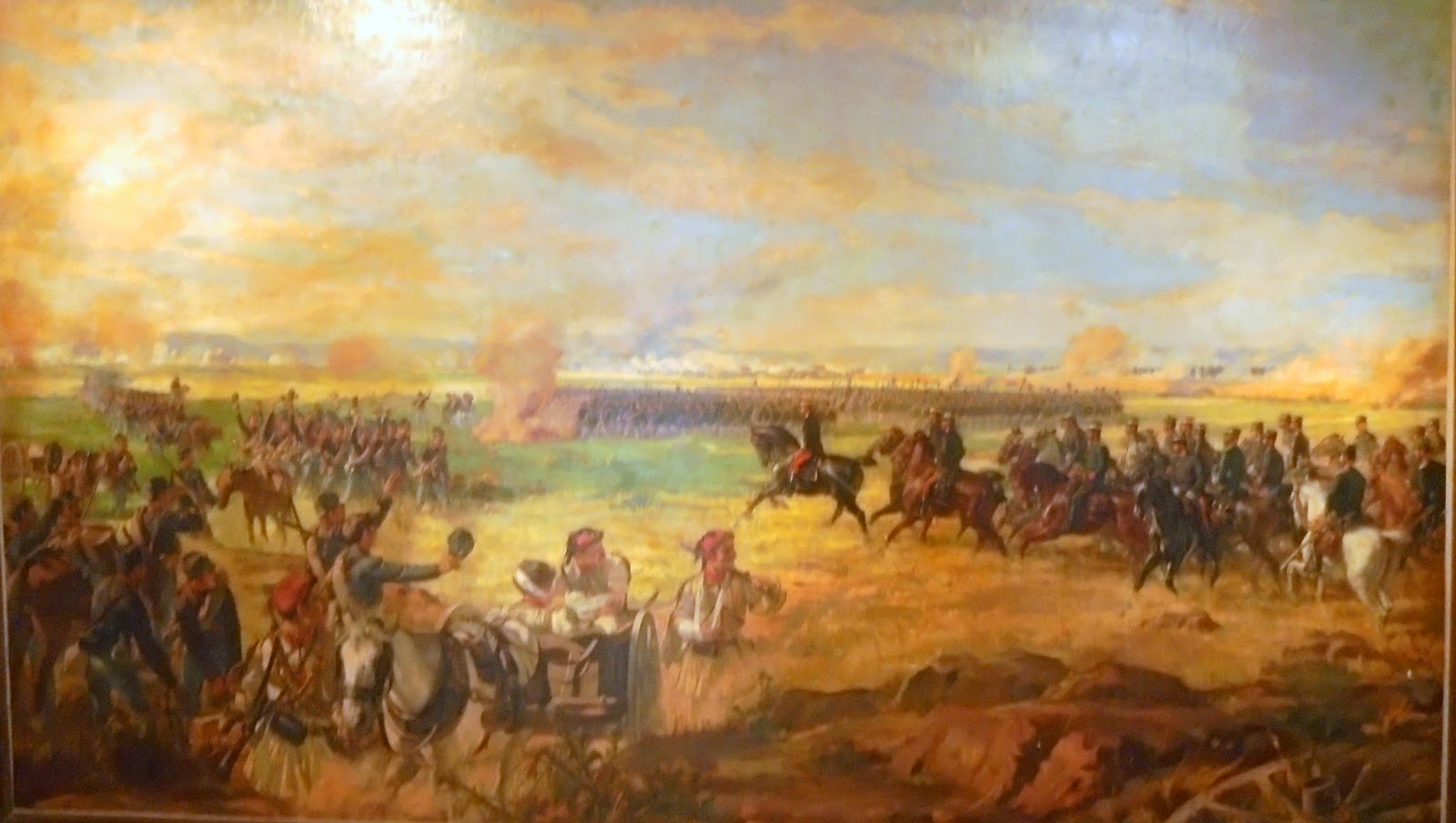 το έργο Η Μάχη των Φαρσάλων του Ροϊλού Γεώργιου στην Πινακοθήκη Ευάγγελος Αβέρωφ του Μετσόβου