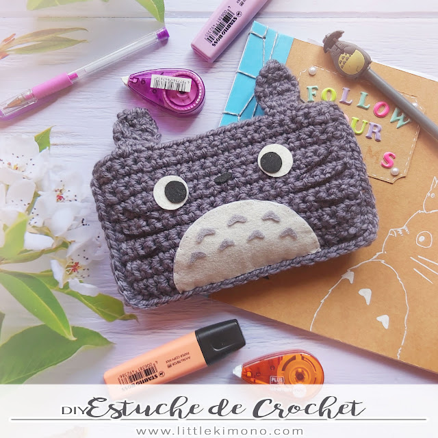 Estuche de Totoro a Crochet