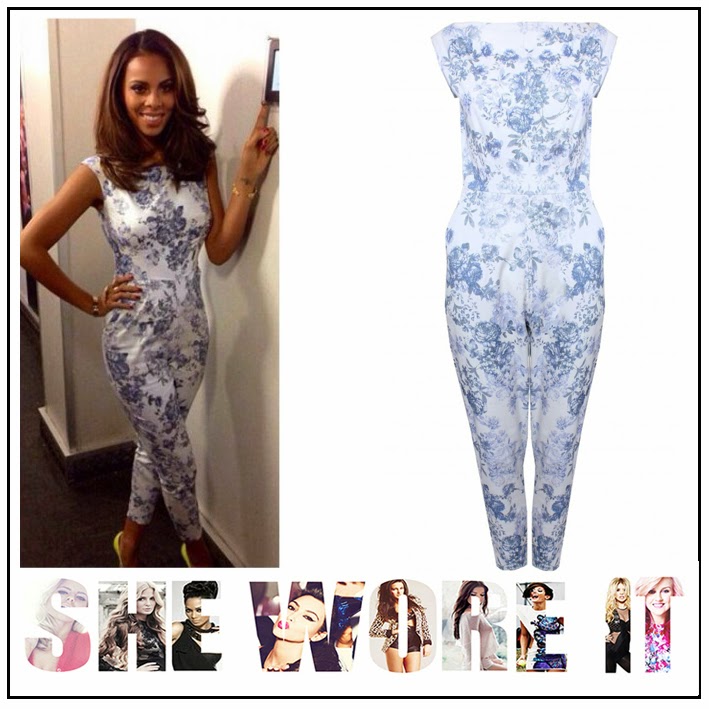 rochelle humes white jumpsuit