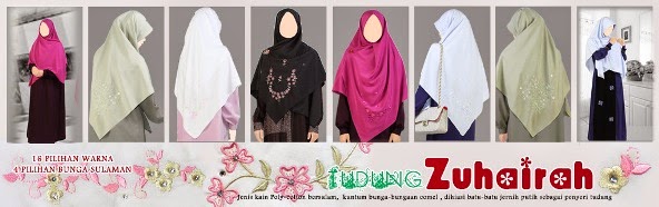 beli tudung zuhairah butik online