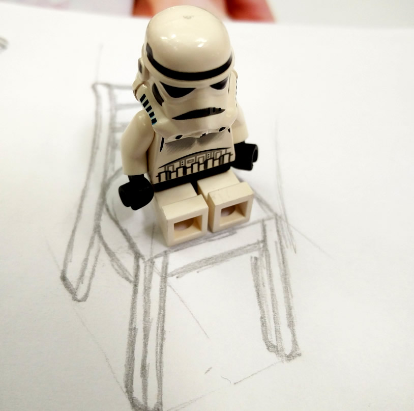Fotografía de una ficha lego de Star Wars. Foto por Juan Carlos Morales S.