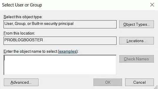 Select User Group