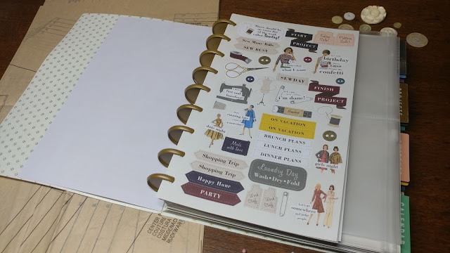 Simplicity Vintage Sewing Planner stickers!