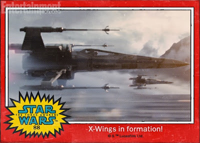 Star Wars The Force Awakens X-Wing Trading Card