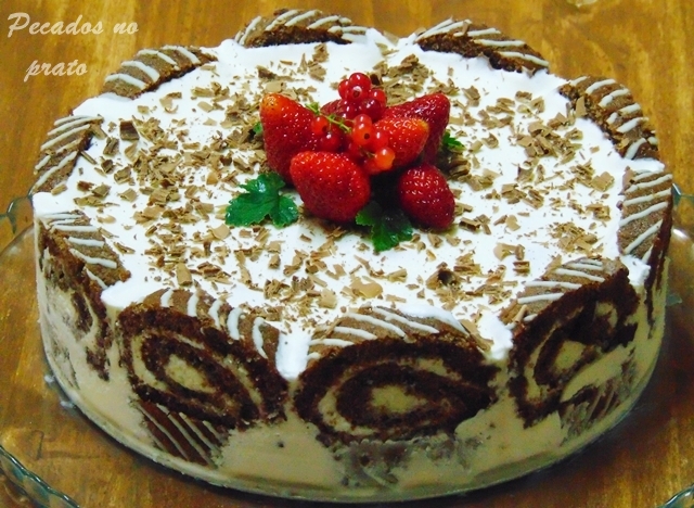 Semifrio de torta de chocolate Dancake