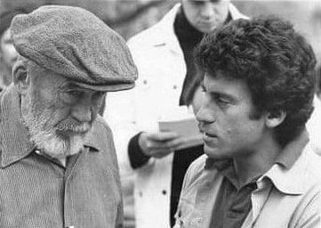 Huston and Glaser on the set of PHOBIA.