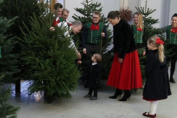 Crown Princess Victoria wore By Malina Ester Rabbit Fur Coat, Princess Estelle coat, Prince Oscar