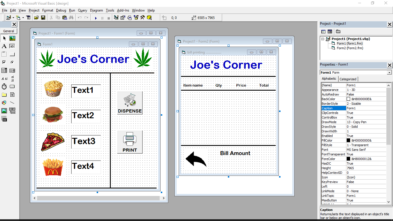 VENDING MACHINE VB 6.0 GUI AND CODE