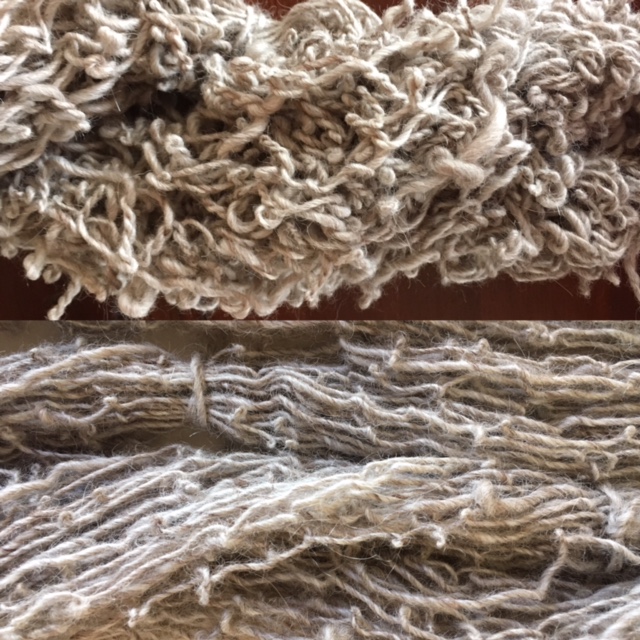 How to knit with Thick and Thin Yarn- Tips for knitting with uneven gage -  handspun yarn blog-Crafty Housewife Yarns & Fiber Arts