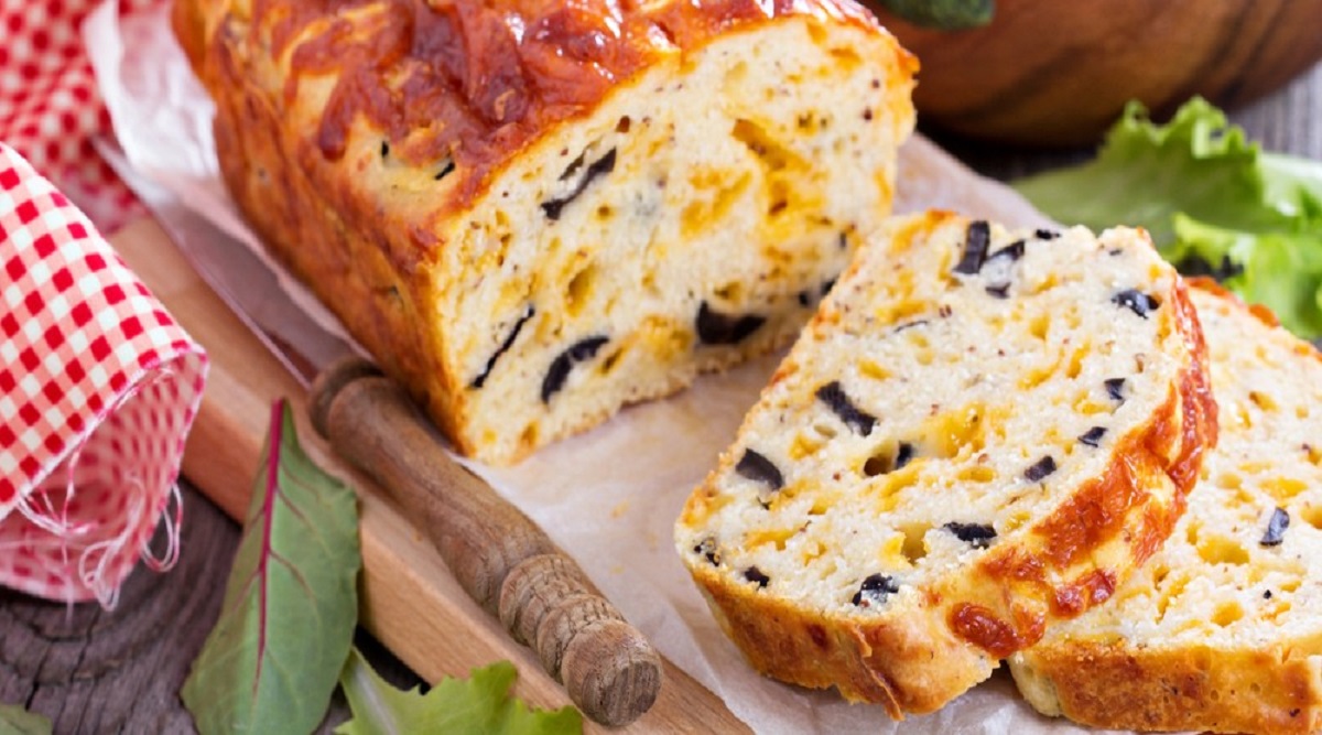 Cake aux olives sans gluten