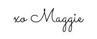 signature reading "xo Maggie"