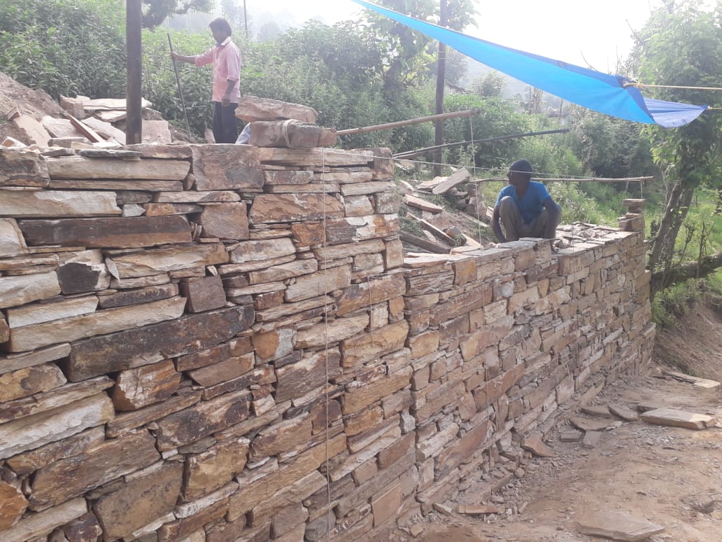 Retaining and supporting walls