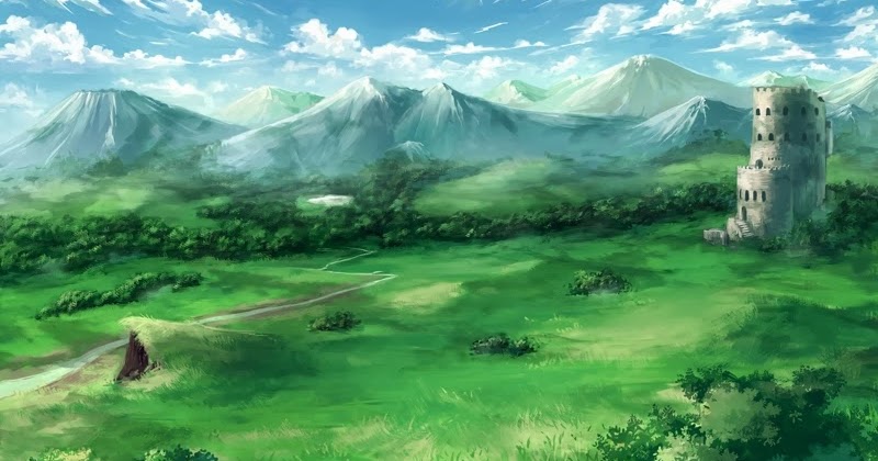 Istočne doline Outdoor+Anime+Landscape+%5BScenery+-+Background%5D+114