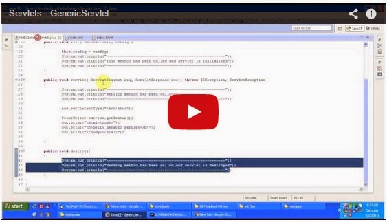 JAVA EE: Servlets : GenericServlet