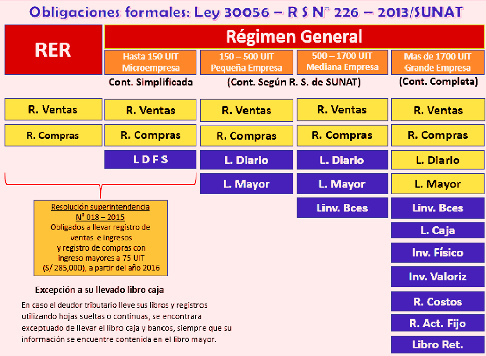 REGIMEN GENERAL Y ESPECIAL REGIMEN GENERAL Y ESPECIAL