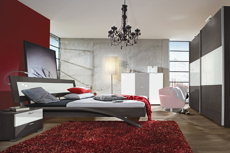 Dormitorios en rojo blanco y negro - Ideas para decorar dormitorios