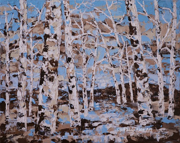 aspen tree painting