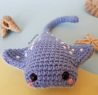 PATRON GRATIS PEZ MANTA AMIGURUMI 43937