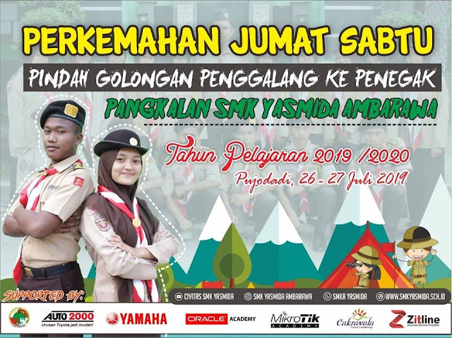 Contoh Desain Banner Perkemahan SMK Yasmida Ambarawa 2019