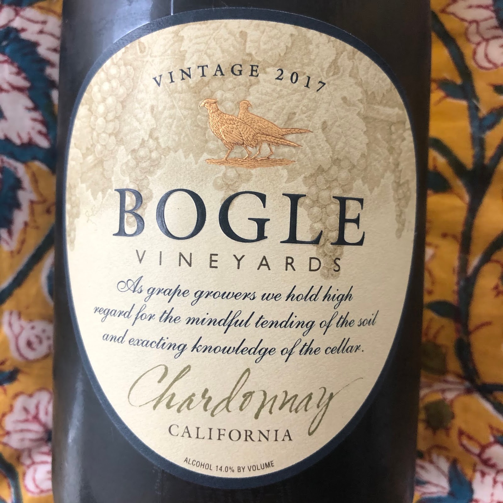 Johan P 2017 Bogle Vineyards Chardonnay California
