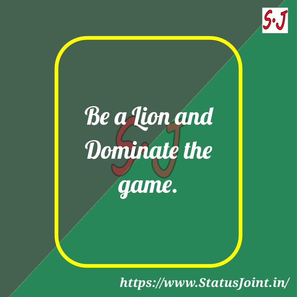 Lion Whatsapp Status