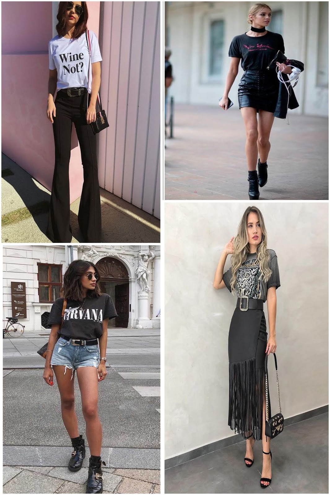 Como usar Tshirt Inspirações e look's com tshirt feminina Mundo