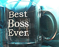 Best Boss Ever Glass Mug Best Boss Ever Glass Mug