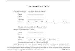 Format Surat Keterangan Hibah Antapediacom