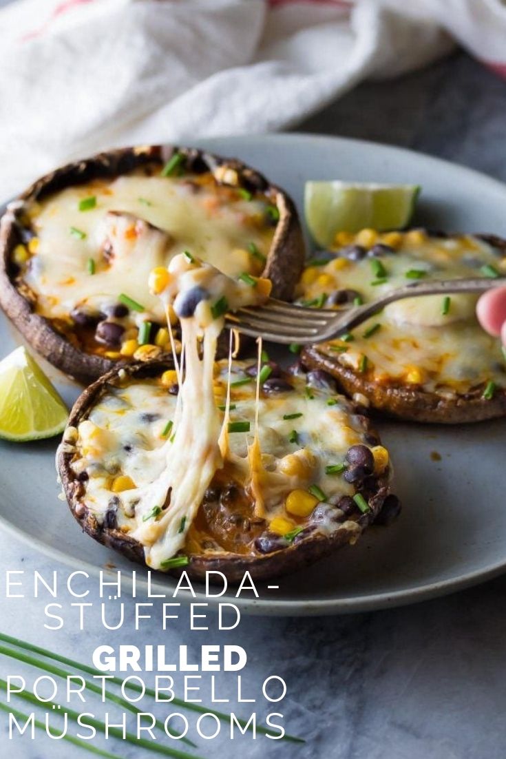 Enchilada-Stüffed Grilled Portobello Müshrooms - Best Recipest