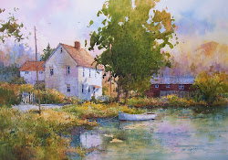 ian watercolor ramsay paintings watercolour watercolors england landscape painting kent ramsey artist watercolours painter artists paint pond farnborough born water