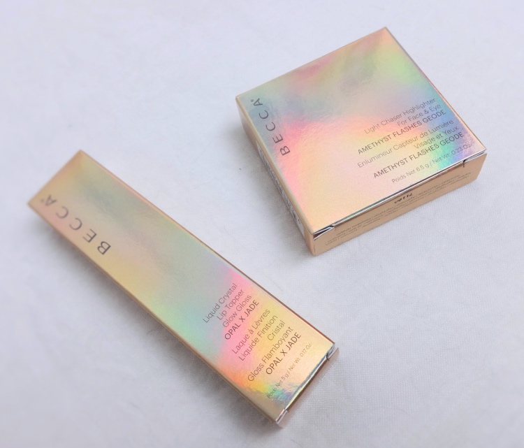 Becca Light Chaser & Liquid Crystal Glow Gloss review swatches photos