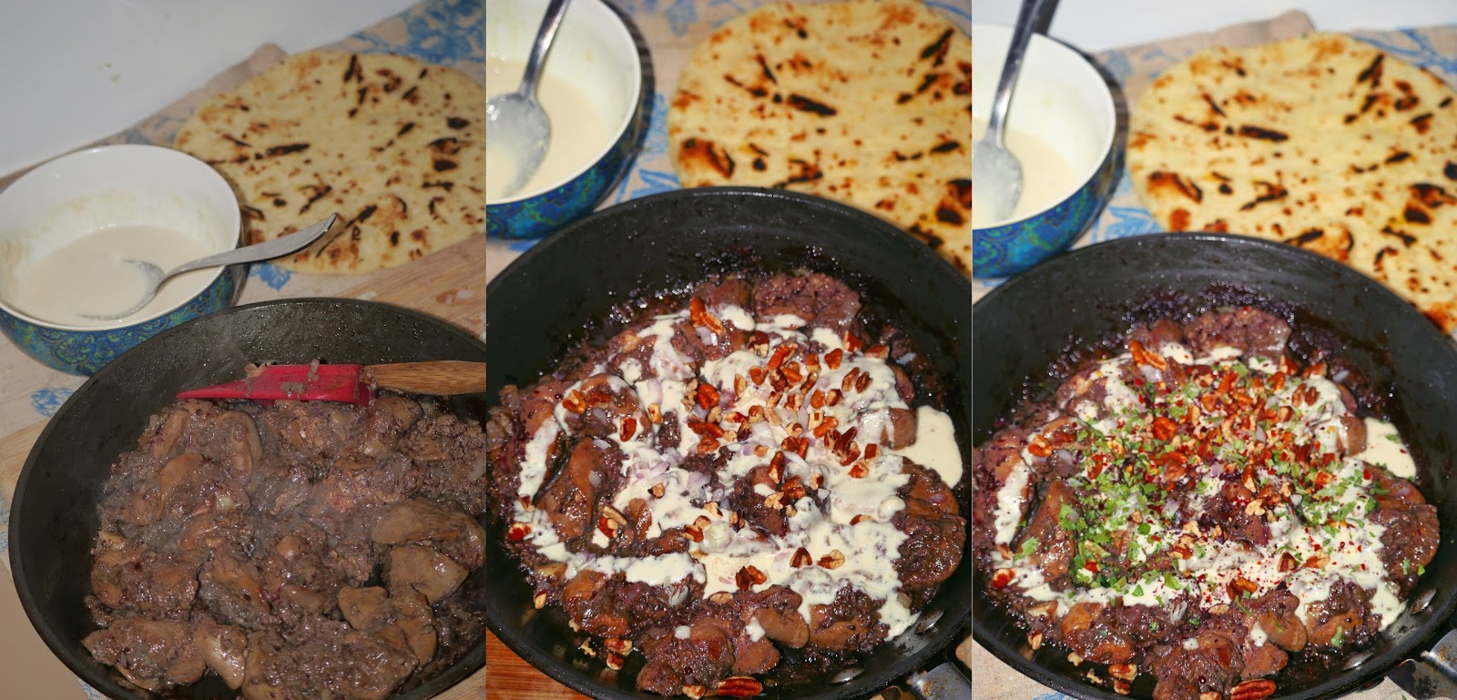 Chicken liver with sumac and cinnamon