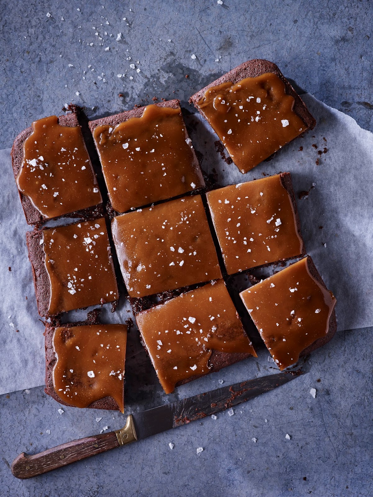 Gooey Sea Salted Caramel Brownies