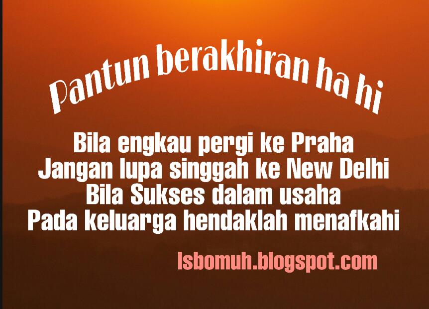 Daftar Kata Berakhiran Ha Hi Hu Dan Contoh Pantun