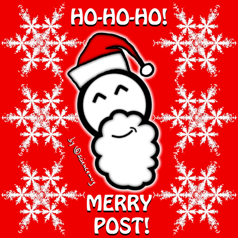 Merry Post (Merry Christmas) by @sciencemug