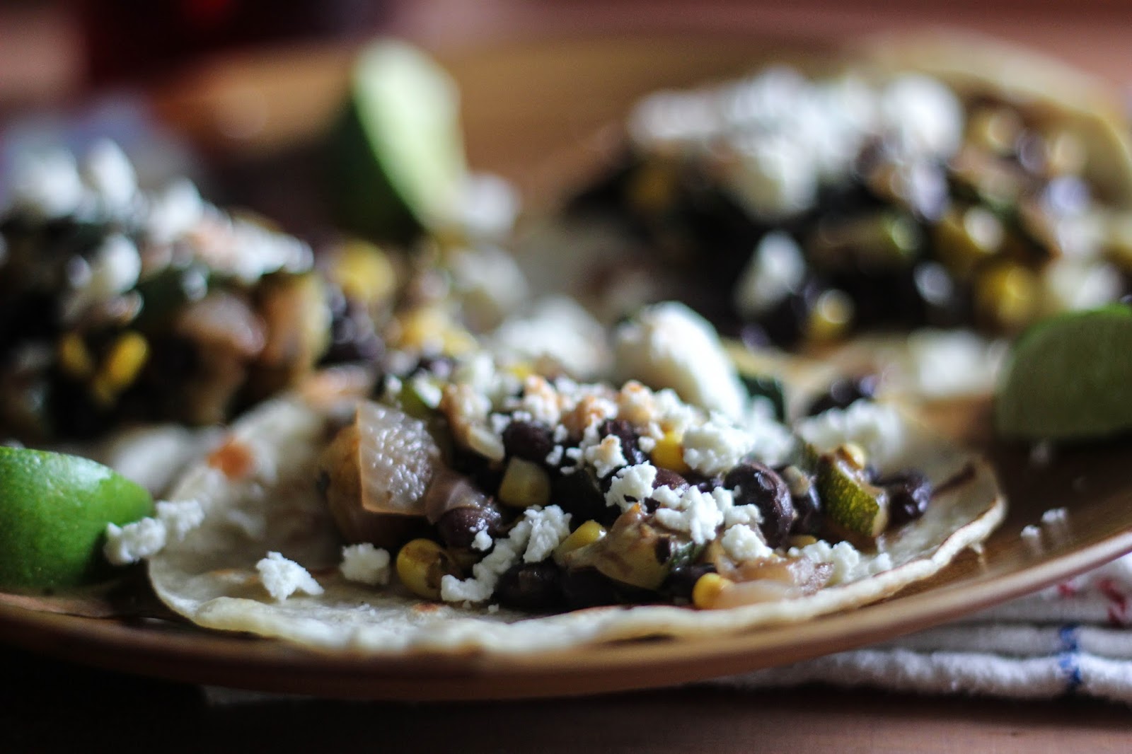 Little Adventures: Black Bean, Corn and Zucchini Tacos