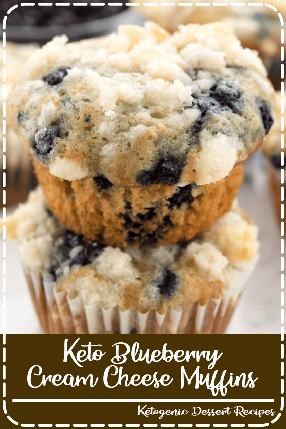 Keto Blueberry Cream Cheese Muffins Food Easy Delicious