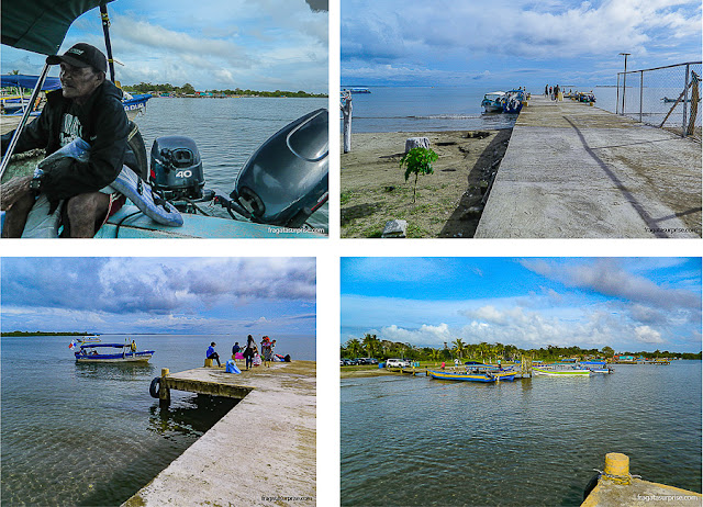 Porto Kuna que dá acesso às ilhas do Arquipélago de San Blas, Panamá