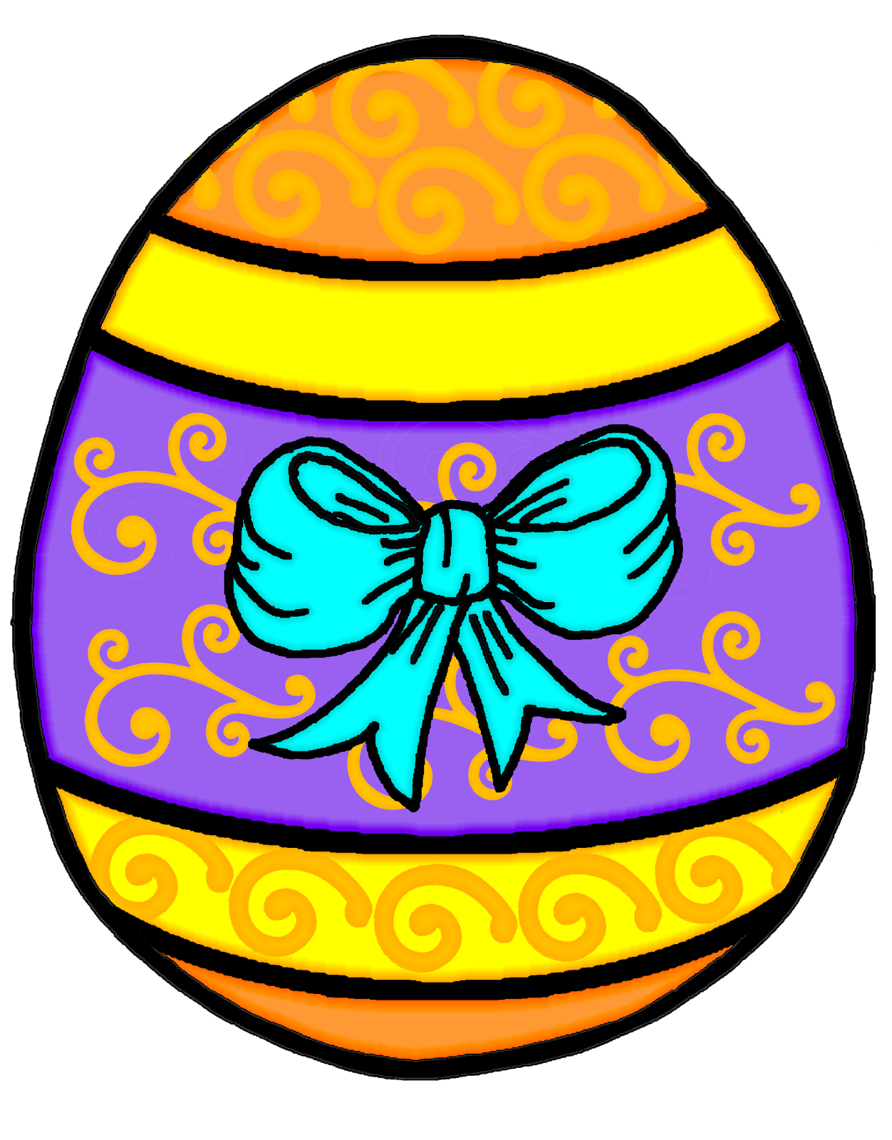 clipart pictures of easter eggs - photo #45