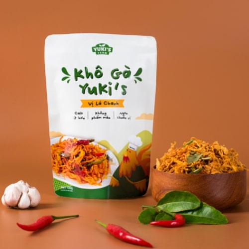[YUKI’S FARM] Khô Gà Lá Chanh (Túi Zip 100gr)