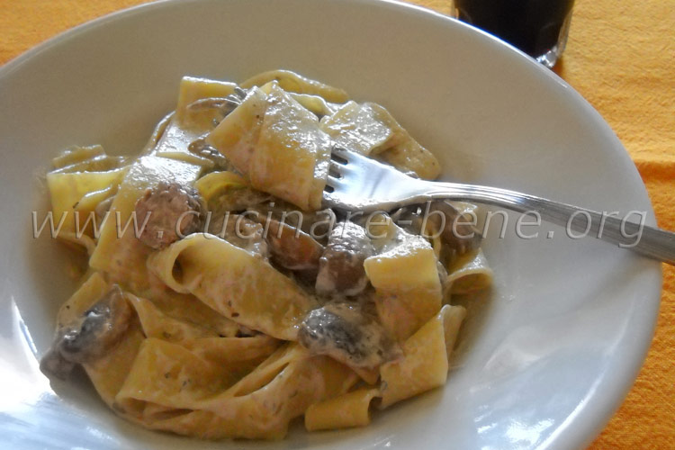 Pasta funghi e panna