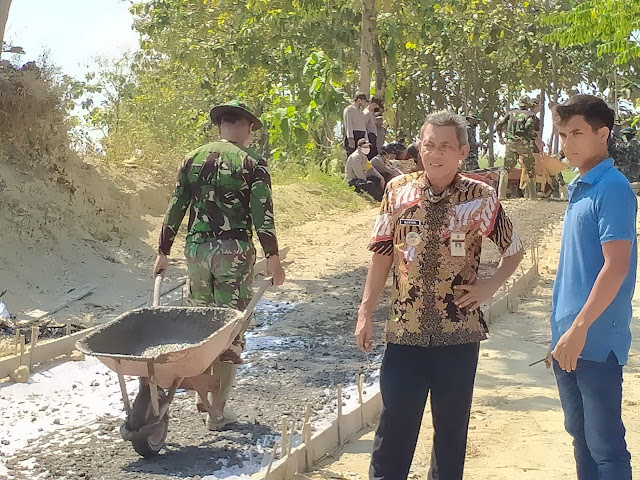 Camat Sukodono Apresiasi Kinerja satgas TMMD