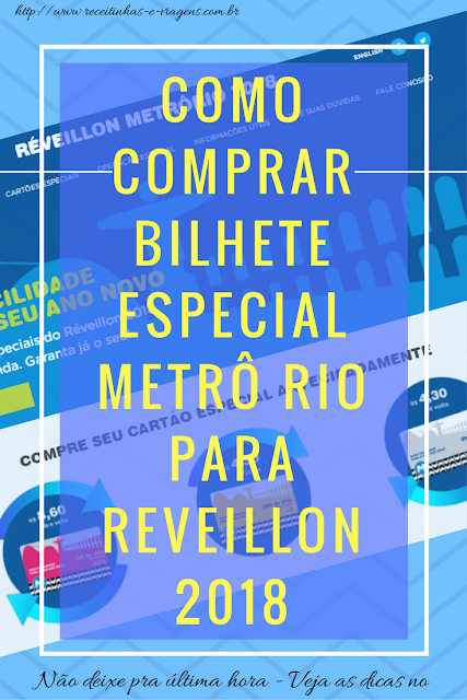 Como comprar bilhete especial do metrô Rio de Janeiro para Copacabana