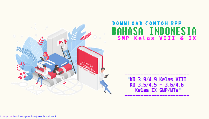 Download Contoh RPP 1 Lembar - Bahasa Indonesia SMP Kelas VIII & IX
