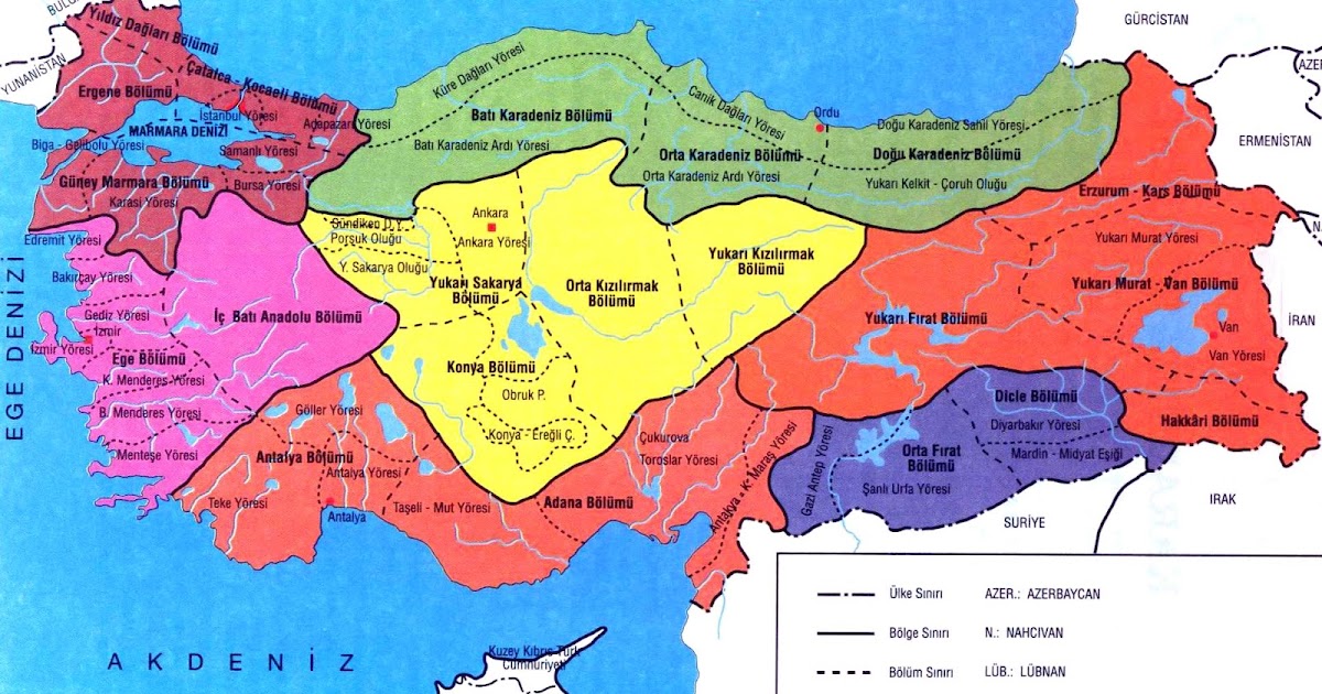 Map of Turkey Regions ~ Turkey Physical Political Maps of the City