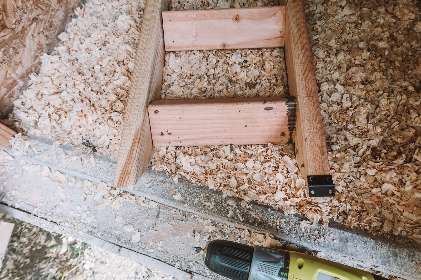 DIY Hinged Chicken Ladder Roost