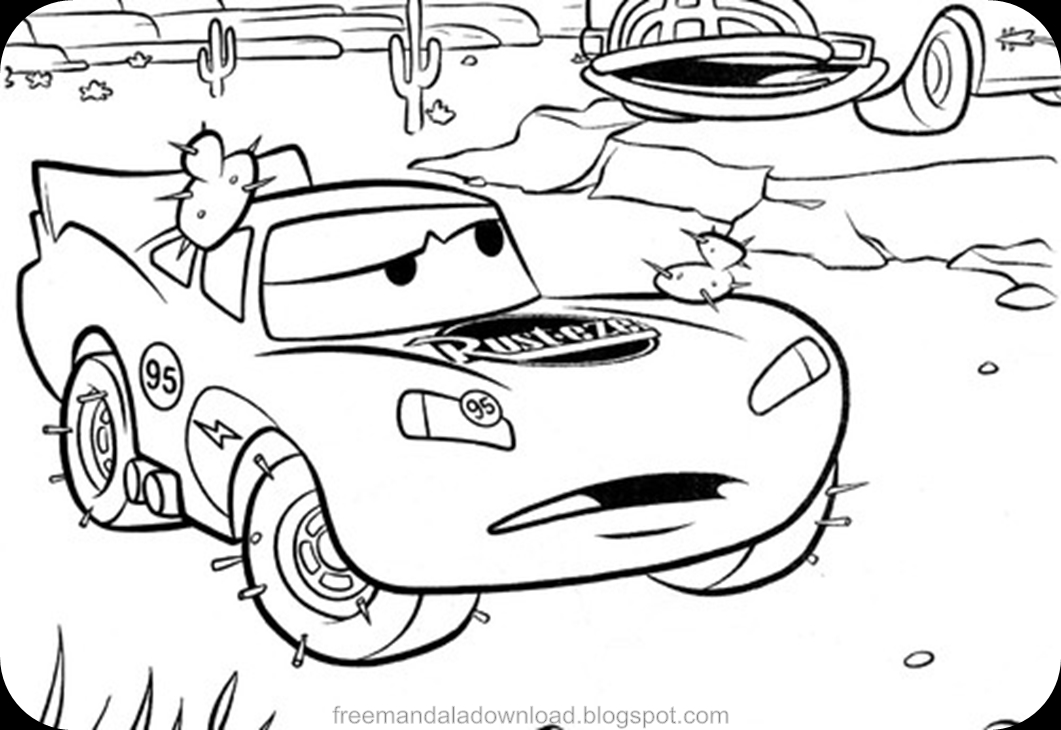 Disney Lightning Mcqueen Coloring Pages download