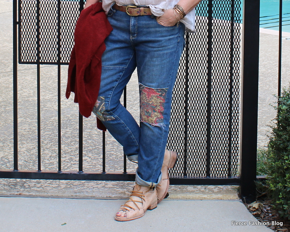 What to Wear with Tapestry Patch Jeans Fierce Fashion