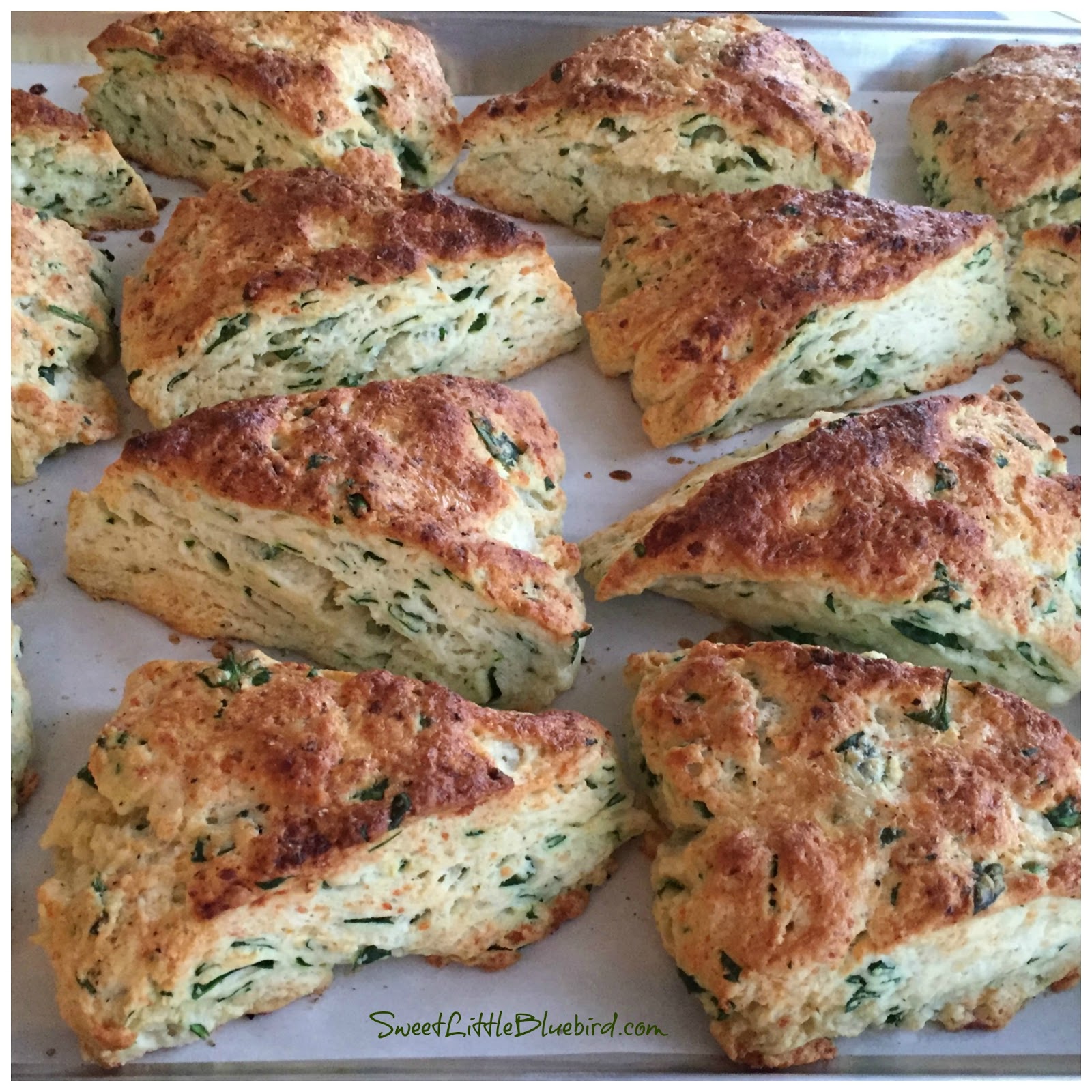 Spinach Feta Scones Sweet Little Bluebird