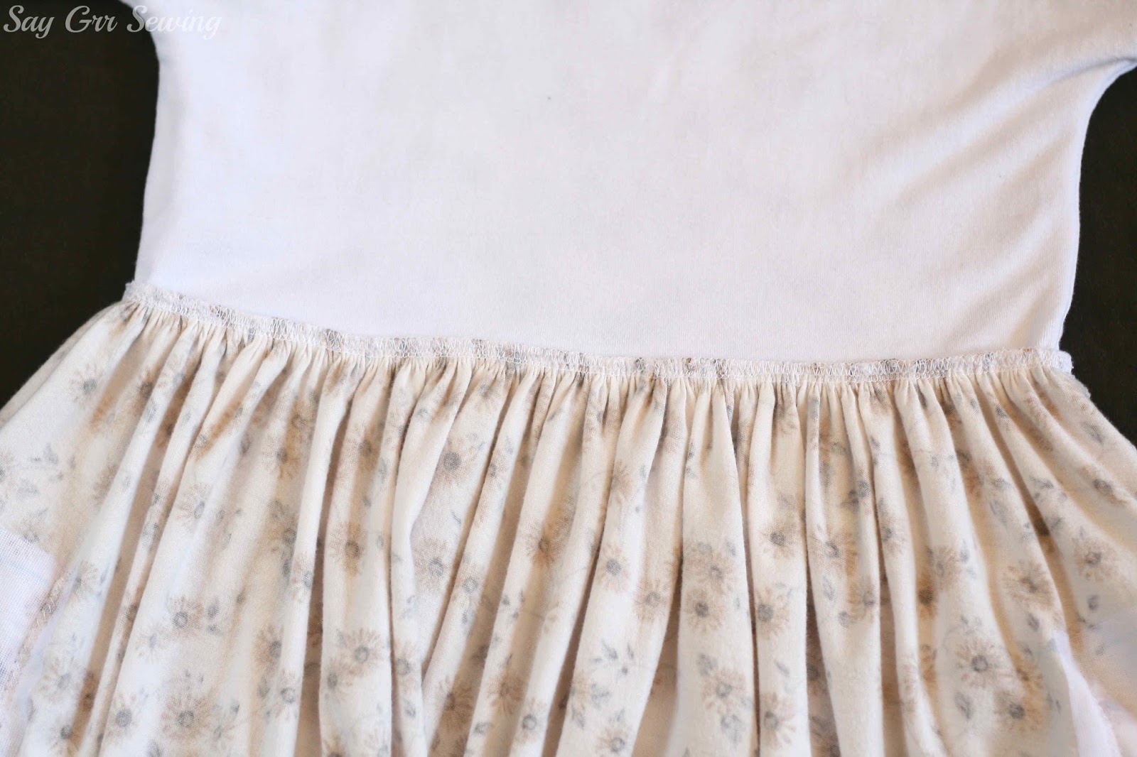 Say Grr Sewing Knit Sunflower Dress